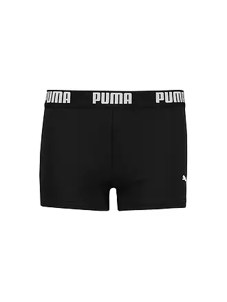 PUMA | Costume da bagno a pantaloncino da bambino con logo | schwarz
